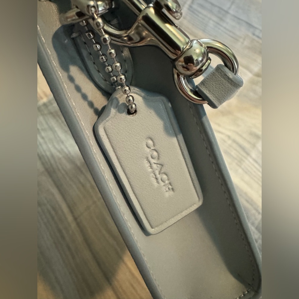 Coach Blue Slim Crossbody Bag In Sketch Signature Canvas NWT $250 MSRP - Picture 10 of 10